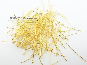 50mm珠針(金色)